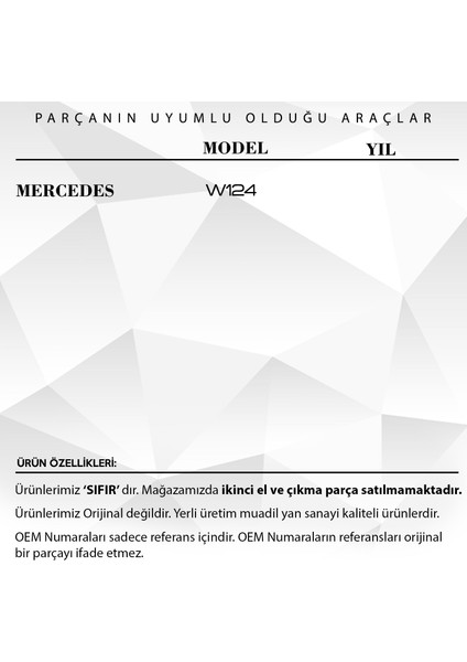 Mercedes W124 Için Orta Konsol Havalandırma Izgarası fiyatları