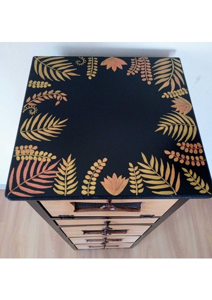 El Boyaması Çekmeceli Kapaklı Dekoratif Ahşap Dolap 105X37X37 cm fiyatları