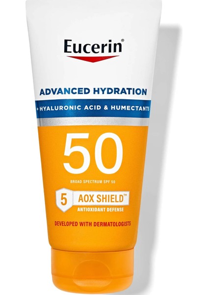 Hyaluronik Asit + Nemlendirici İçeren SPF50 Güneş Koruyucu Losyon 150ML