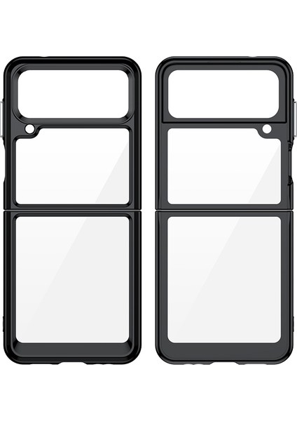 Samsung Galaxy Z Flip 4 Şeffaf Akrilik Şeker Renk Koruma Cep Telefonu Kılıfları(Yurt Dışından) indirimleri