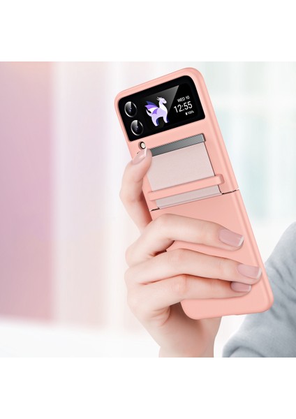 Samsung Galaxy Z Flip 4 Cilde Duyarlı Deri Tutkal Zinciri Cep Telefonu Kılıfları(Yurt Dışından) fiyatları