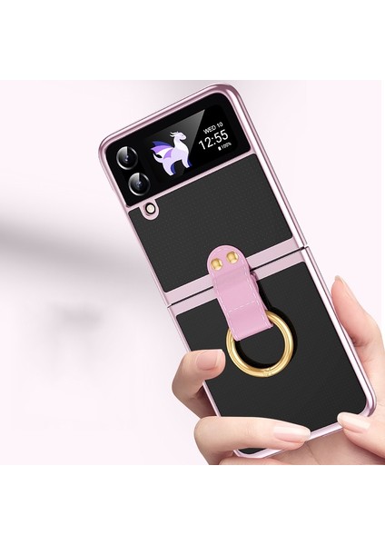 Samsung Galaxy Z Flip 3 Parmak Yüzük Elektrokaplama Şeffaflığı Cep Telefonu Kılıfları(Yurt Dışından) fiyatları