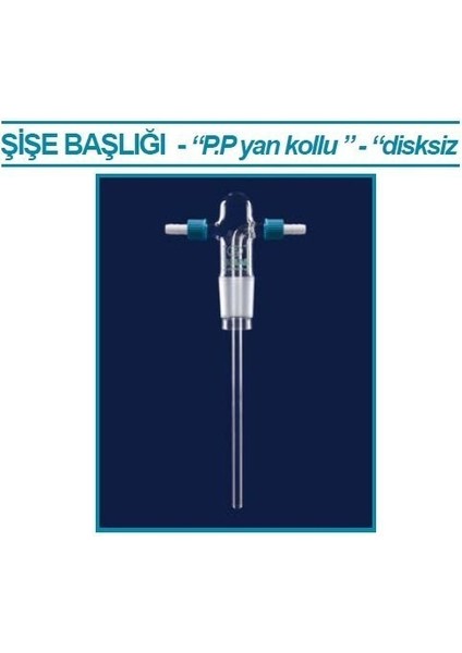 065.67.002 Gaz Yıkama Şişe Başlığı Frit Disksiz P.p Yan Kollu 1 Adet