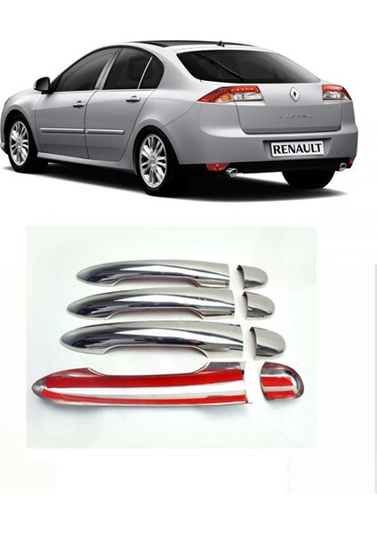 Renault Laguna Iıı 2008- Kapı Kolu 4 Kapı Paslanmaz Çelik