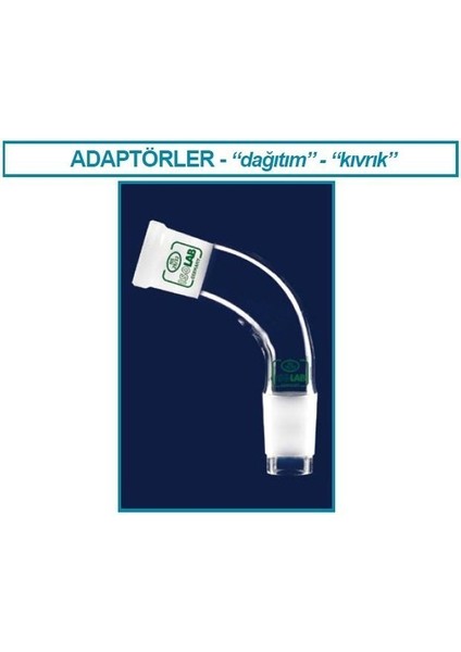 065.32.014 Adaptör Aktarım Eğimli Dişi: NS14/23 Erkek: NS14/23 1 Adet