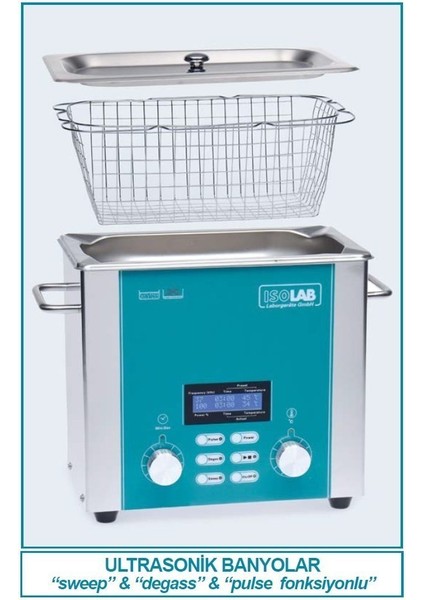 621.06.003 Banyo Ultrasonik Degass Fonksiyonlu 3.0 Lt 1 Adet