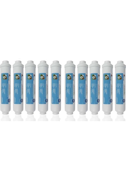 Su Arıtma Cihazı Filtresi Nsf Onaylı 1840 Mesh Karbonlu Tatlandırıcı Son Karbon Filtre ( 10 Adet )