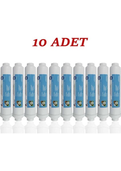 Su Arıtma Cihazı Filtresi Nsf Onaylı 1840 Mesh Karbonlu Tatlandırıcı Son Karbon Filtre ( 10 Adet ) fiyatları