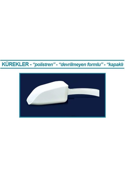 037.35.050W Kürek P.s Dibi Düz Kapaksız 50 ml Beyaz 1 Adet