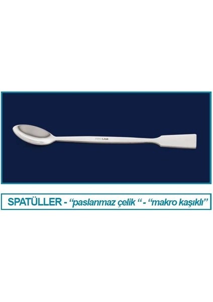 047.01.120 Spatül Paslanmaz Çelik Makro Kaşaklı 120 mm 1 Adet