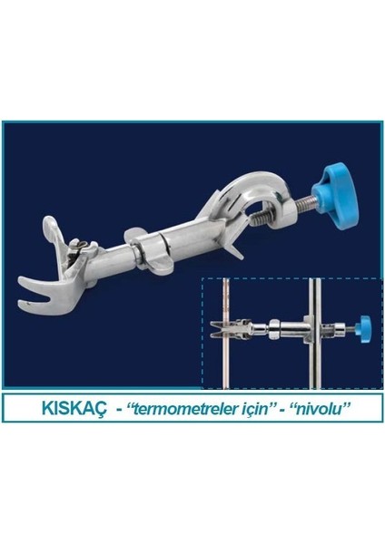 060.04.001 Termometre Kıskaçı Nivolu 1 Adet