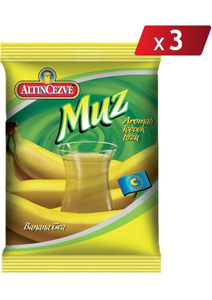 Muz Aromalı İçecek Tozu 3 x 250 gr