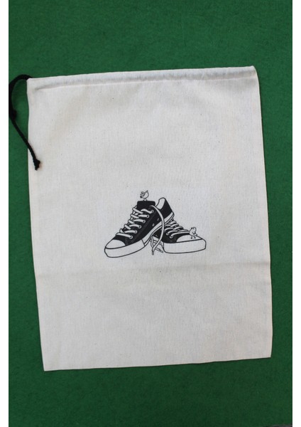 2 Adet Sport Shoes Baskılı Keten Ayakkabı Poşeti - Ayakkabı Düzenleyici fiyatları