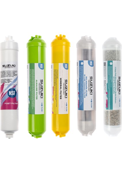 Kapalı Kasa Su Arıtma Cihazı Tam Set -13 Aşamalı Filtre Seti modelleri