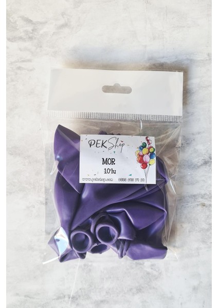 Mor Balon 10 Adet - 12 Inc 30 cm Parti Balonu fiyatları