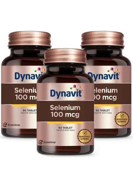 Selenium 100 Mcg 90 Tablet 3 Adet