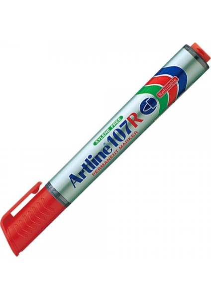 107R Doldurulabilen Permanent Markör Kalem 1,5 mm Kırmızı