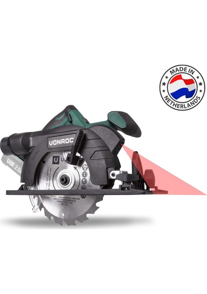 VONROC Vpower 20V Akülü Daire/sunta Kesme Testere - 150 mm (Aküsüz)