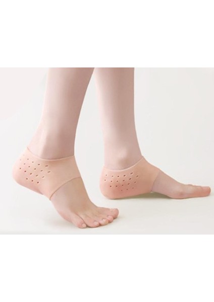 Topuk Yükseltici Topuk Çorabı Ten Rengi