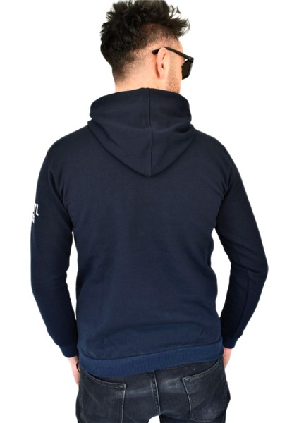 Erkek Lacivert Kapüşonlu Sweatshirt Acmtl BGL-ST02360 fırsatları
