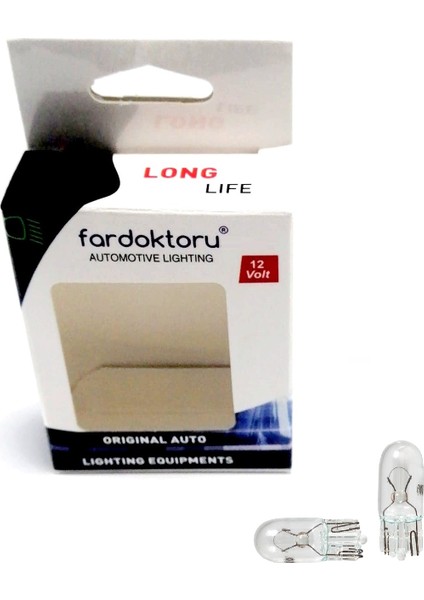 W5W T10 Halojen Dipsiz Oto Park Ampülü Photon PH5715 2ADET