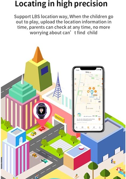 Z6 Çocuk Konum Takipli Kart Destekli Gps Özellikli Akıllı Saat Siyah(Btk Onaylı, Kapanmama Garantili)