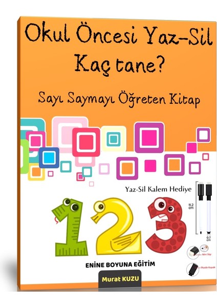 Okul Öncesi Yaz-Sil Kaç Tane? (Ciltli)