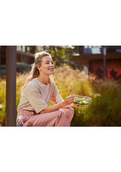 Salad Box Ellipse Salata Kabı - Nordic Pink