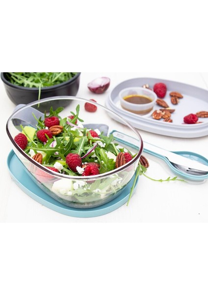 Salad Box Ellipse Salata Kabı - Nordic Pink