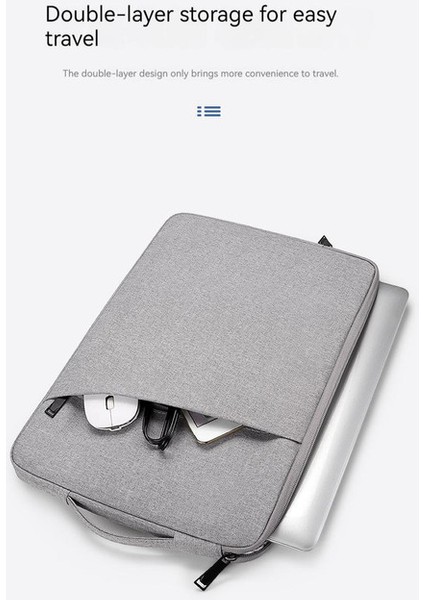 Apple Macbook Huawei Pro 14.1-15.4 Inç Dizüstü Bilgisayar Çantası - Gri (Yurt Dışından) fiyatları
