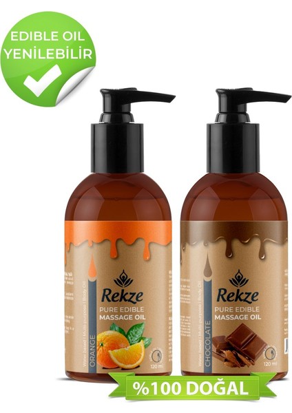 Vücut Masaj Yağları Çikolatalı ve Portakal Aromalı Kokulu Rahatlatıcı 120 ml