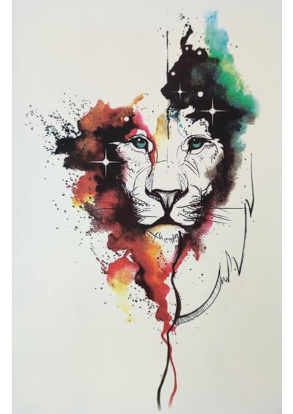 Mordino Lion Transfer Dövme