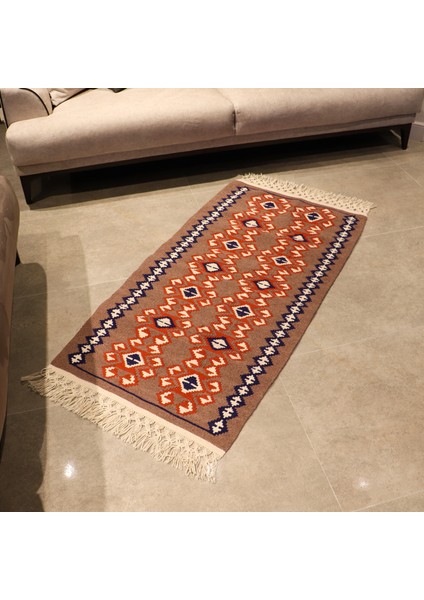 Bi.te Rich Kilim - 75 x 150 - Kök Boya - El Işçiliği (K003)