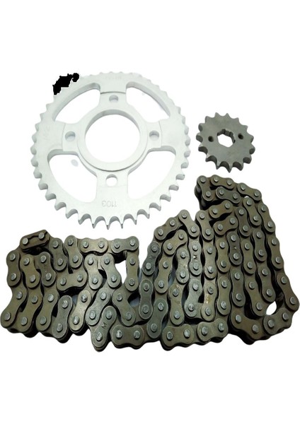 125CG Model Ön-Arka Dişli Zincir Set 428 102L 36-15T Kmc