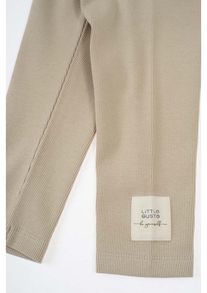 Kaşkorse Fitilli Tayt Çocuk Bej Organik Pamuk fırsatları