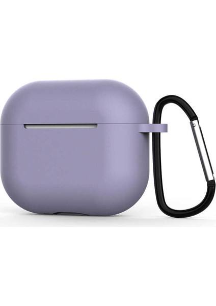 Case 4U Apple Airpods 3. Nesil Silikon Kılıf Airbag 28 Lavanta Grisi