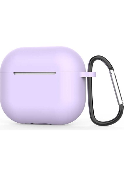 Case 4U Apple Airpods 3. Nesil Silikon Kılıf Airbag 28 Lila