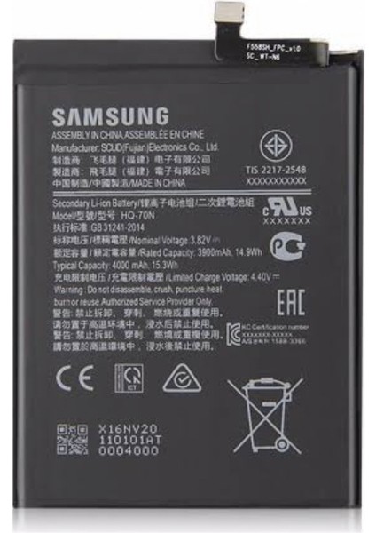 Samsung Galaxy A11 SM-A115 Uyumlu Batarya Pil