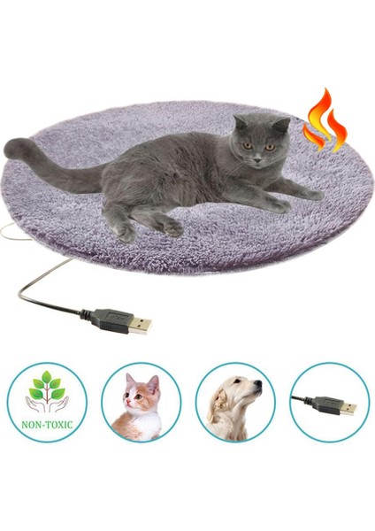 Pet Elektrikli Isıtma Pedi USB Şarj Edilebilir Sıcak Ped (Yurt Dışından)