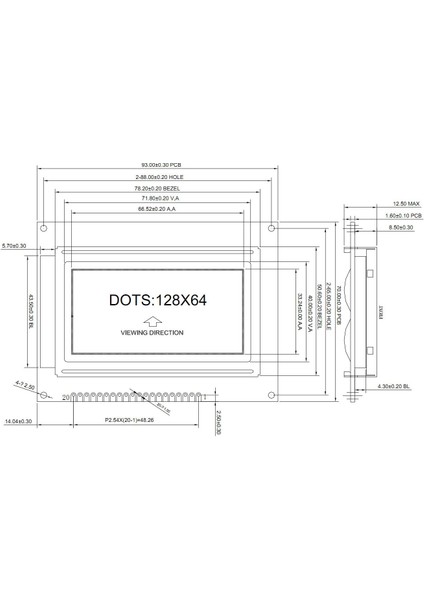 Roba 12864B V2.0 Glcd Yeşil Grafik LCD 5V Spı