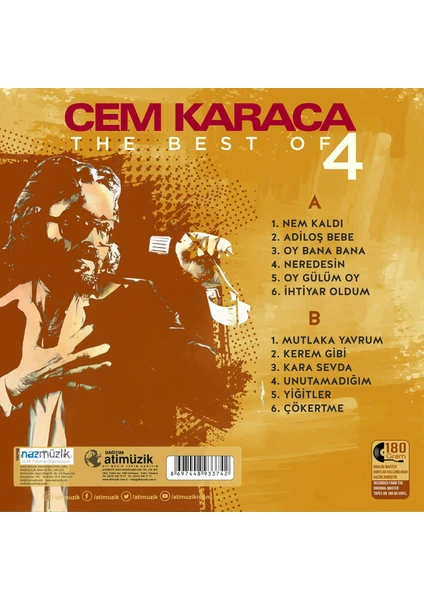 Cem Karaca - The Best Of 4  (Plak)