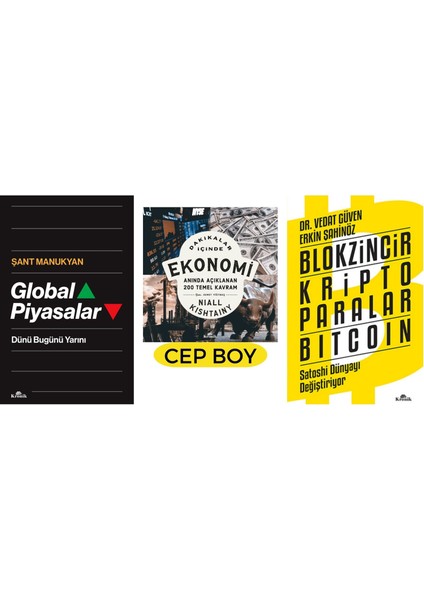 Global Piyasalar / Dakikalar Içinde Ekonomi / Blokzincir - Kripto Paralar / 3 Kitap Set