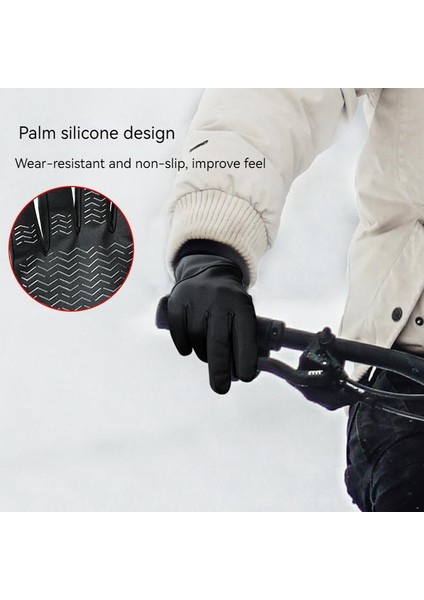 Kayak Eldivenleri Kış Erkek ve Kadın Rüzgar Geçirmez Su Sıçraması Dokunmatik Ekran Artı Yün Sıcak Elektrikli Araç Açık Sürüş Eldivenleri (Yurt Dışından) indirimleri