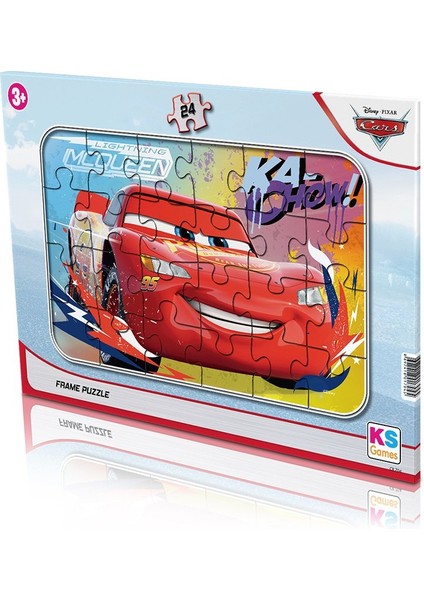 Disney Cars (Arabalar) Lisanslı Frame Puzzle/yapboz 24 Parça