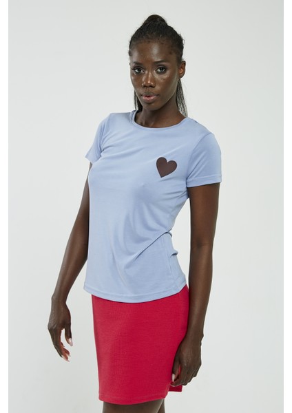 Kalpli Tshirt Açık Mavi modelleri