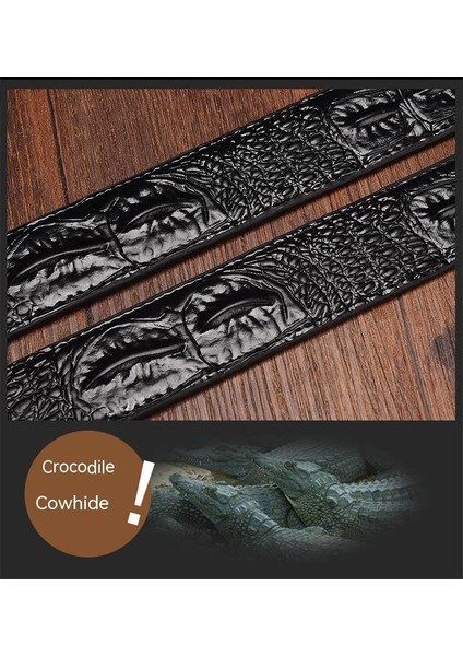 Düz Tokalı ve Timsah Desenli Erkek Deri Kemer (Yurt Dışından) fırsatları