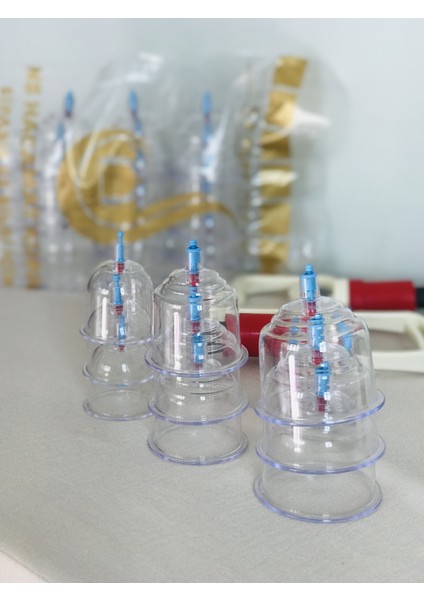 6 cm 100 Adet Hacamat Kupası & 1 Adet Hacamat Pompası