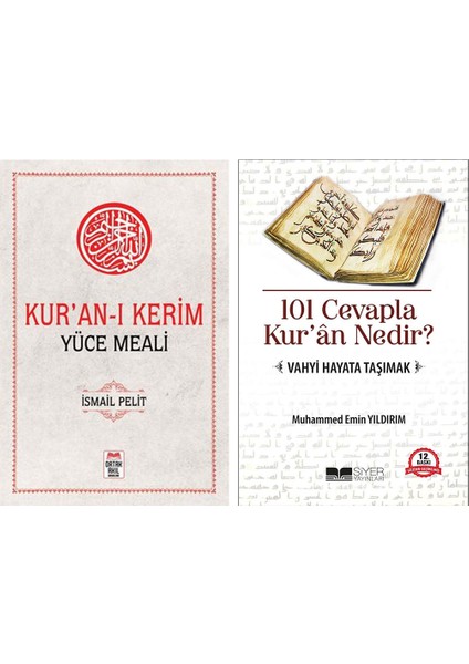 Kur’an-I Kerim Yüce Meali - 101 Cevapla Kur’an Nedir? (2 Kitap Set)