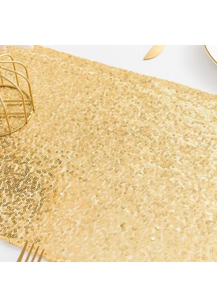 Düğün Doğum Günü Partisi Yemeği Dekorasyon Için Pullu Masa Koşucu Glitter Kapak Ev Dekorasyonu (Yurt Dışından) modelleri