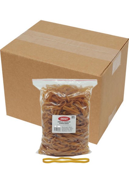 180MMX5MM Geniş Kauçuk Paket Ambalaj Lastiği 12KG Koli (180X5) fiyatları